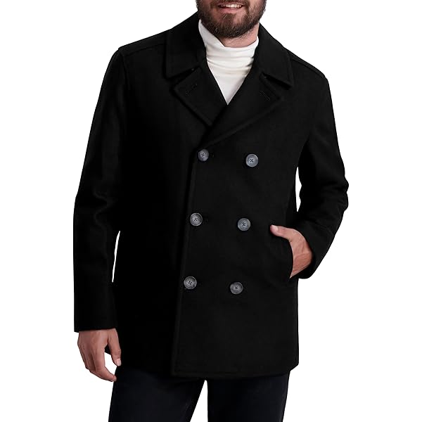 Nautica Men Classic Double Breasted Peacoat (XX-Large, Dark Navy